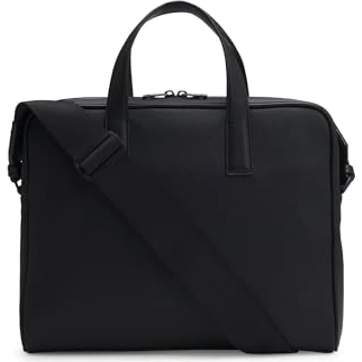 Hugo Nesh Aktentasche, Laptop-Tasche aus 100% Polyurethan, 37 cm, schwarz – Bild 2