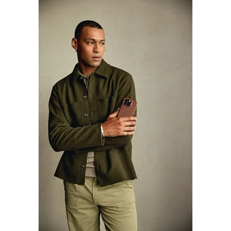 Decoded Lederhülle für iPhone 16 Pro Max, Echt ECCO Leder Hülle, MagSafe-kompatibel, Stoßfest, Braun – Bild 5