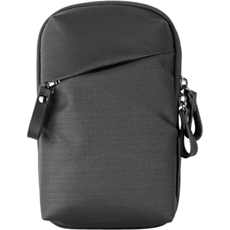 Vanguard VEO Metro SP Smartphone-Tasche, gepolstert, Schwarz, wetterfest mit abnehmbarem Schultergurt und Fronttasche – Bild 1