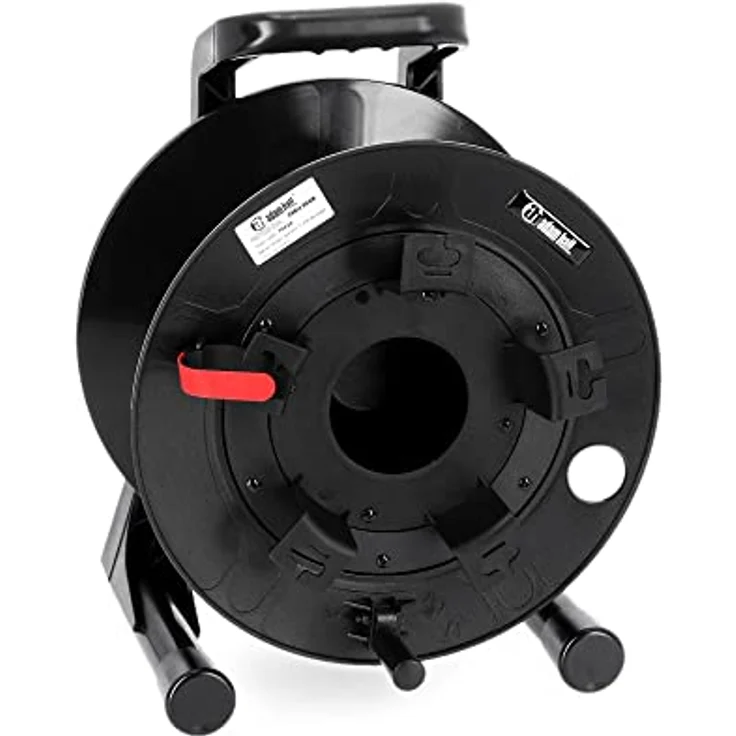 Adam Hall Cables 70226 Robuste, Leichte Kabeltrommel in Professioneller Ausführung, Schwarz – Bild 2