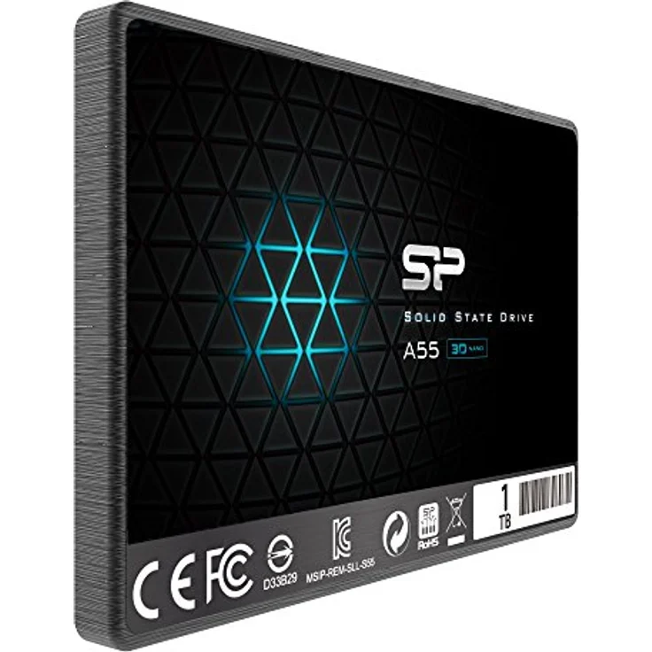 Silicon Power 1 TB SSD NAND 3D-A55 SLC Cache Performance Boost SATA III interne Solid State Drive  Schwarz – Bild 2