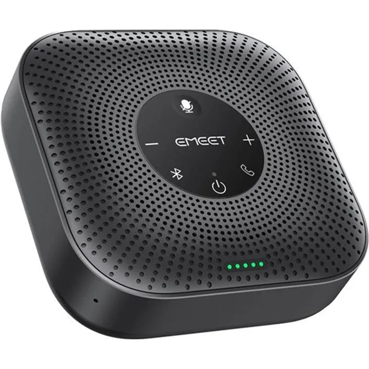 eMEET OfficeCore M0 Plus Conference Speaker, AI-unterstütztes 360° Mikrofon mit USB-C und Bluetooth 5.0, schwarz