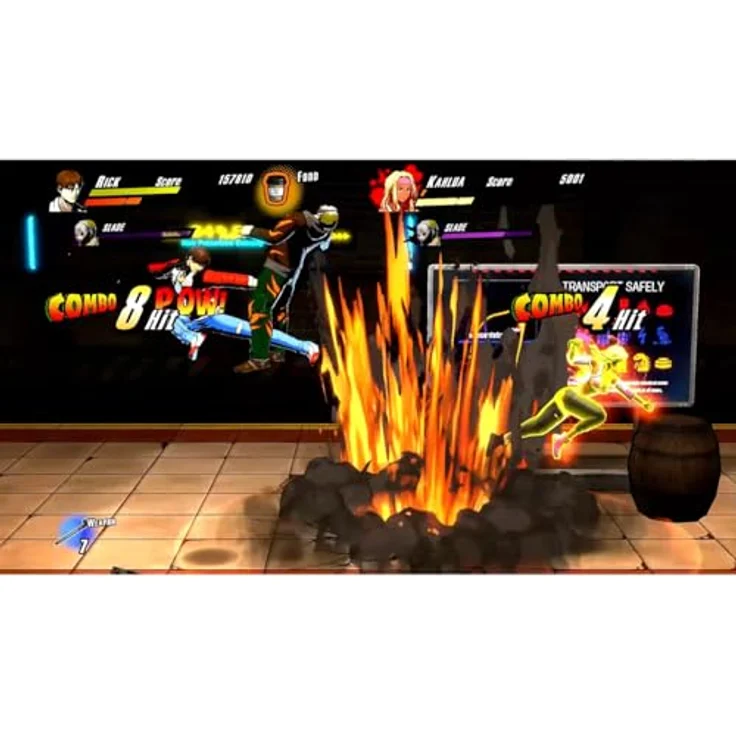 Clear River Games Rushing Beat X: Return of the Brawl Brothers PS5, klassisches Side-Scrolling Beat-'em-up mit kooperativem Modus und Wut-Anzeige – Bild 4