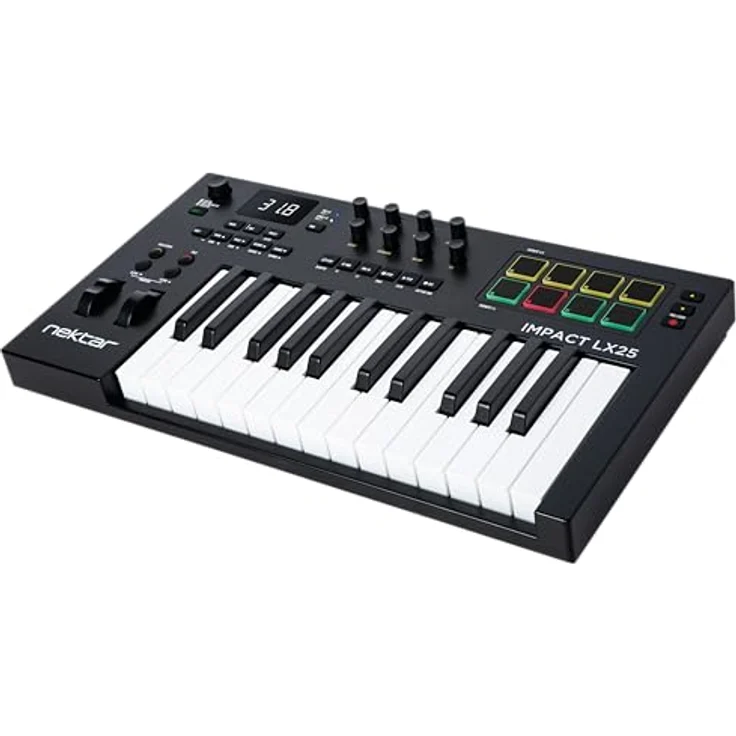 Nektar Impact LX mk3, Midi-Controller mit 25 anschlagempfindlichen Tasten, 8 dynamischen Pads und DAW-Integration – Bild 3