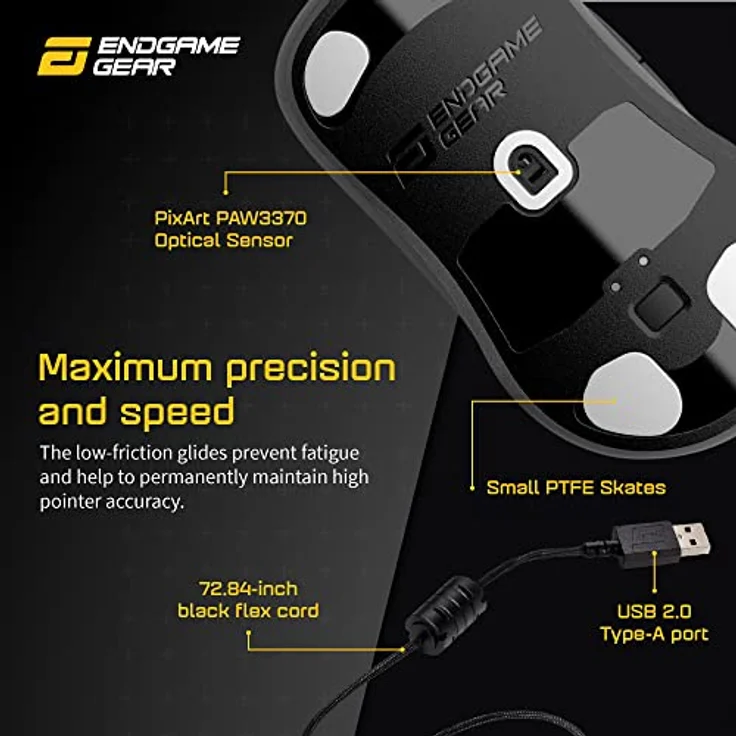 Endgame Gear XM1r Gaming Mouse Dark Reflex, USB (EGG-XM1R-DR) – Bild 5