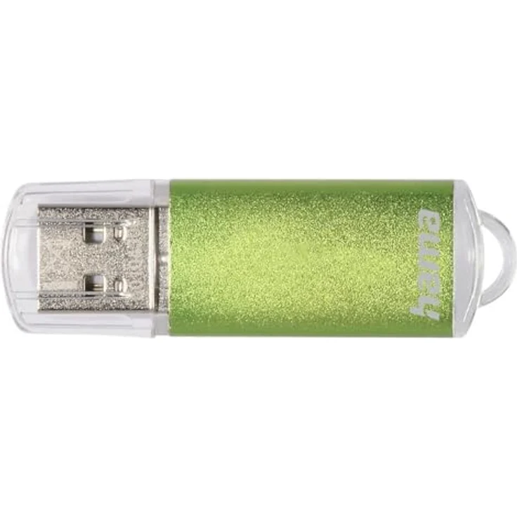 Hama 64GB USB-Stick USB 2.0 Datenstick (10 MB-s Datentransfer, USB-Stick mit Öse zur Befestigung am Schlüsselring, Speicherstick, Memory Stick mit Verschlusskappe, geeignet für Windows-MacBook) grün – Bild 4