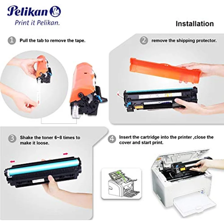 Pelikan CF283A, Toner Schwarz mit exakter Farbwiedergabe, kompatibel mit Druckern – Bild 3