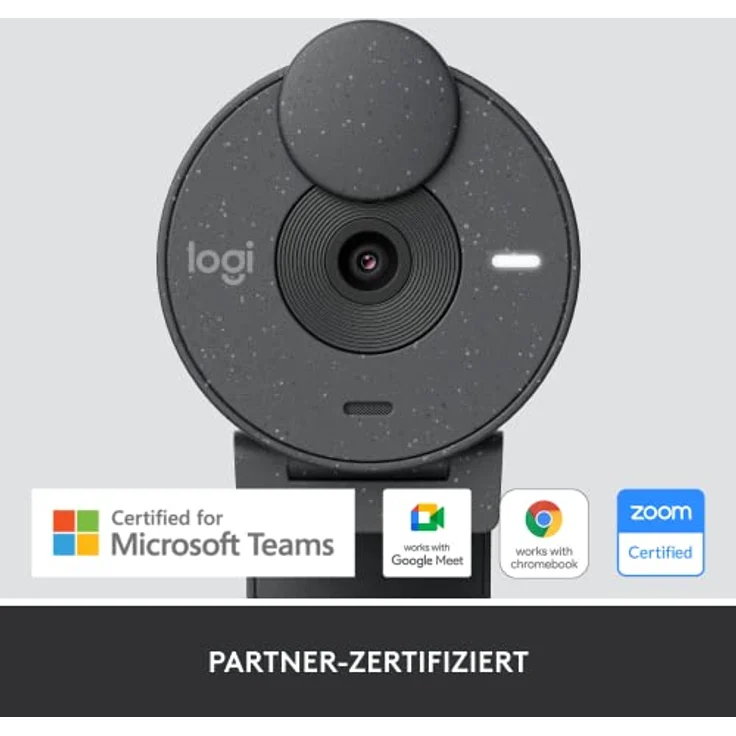 Logitech Brio 305 Full HD 1080P Webcam mit Sichtschutz, Mono Mikrofone zur Rauschunterdrückung, USB-C, Automatische Lichtkorrektur, funktioniert mit Zoom, Microsoft Teams, Google Meet - Graphit – Bild 2