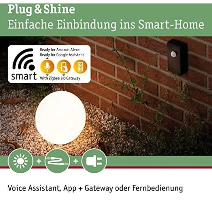 Paulmann 93999 Plug & Shine Zigbee Controller für Außenleuchten IP68 SmartHome max. 75 Watt Steuerung dimmbar – Bild 3