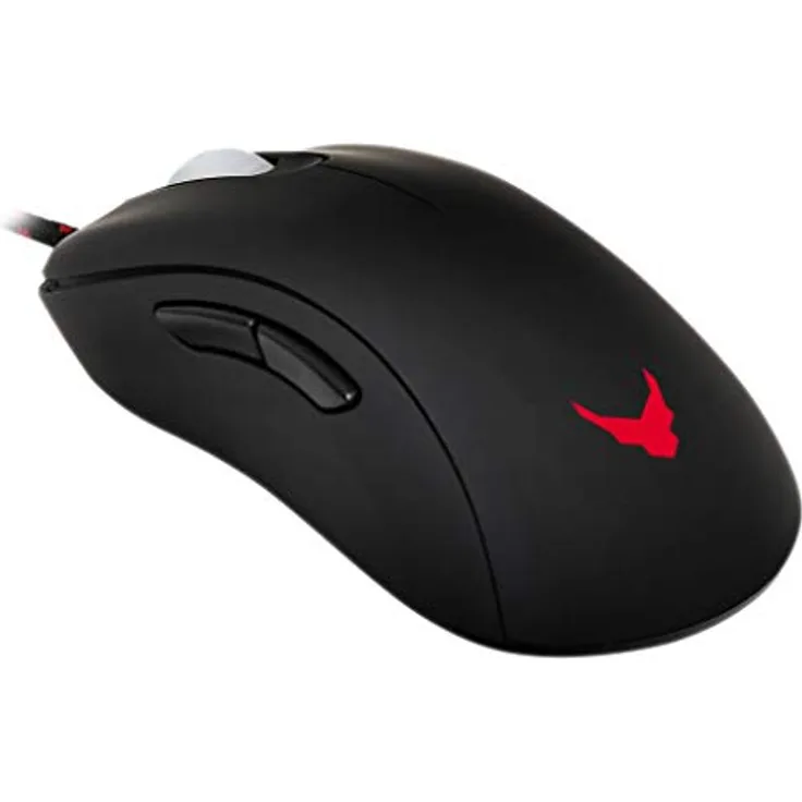 Omega OM0275 Optische USB-Maus, 8200 DPI, Maus (Rechtshänder, Optisch, USB, 8200 DPI, 3600 IPS, Schwarz)