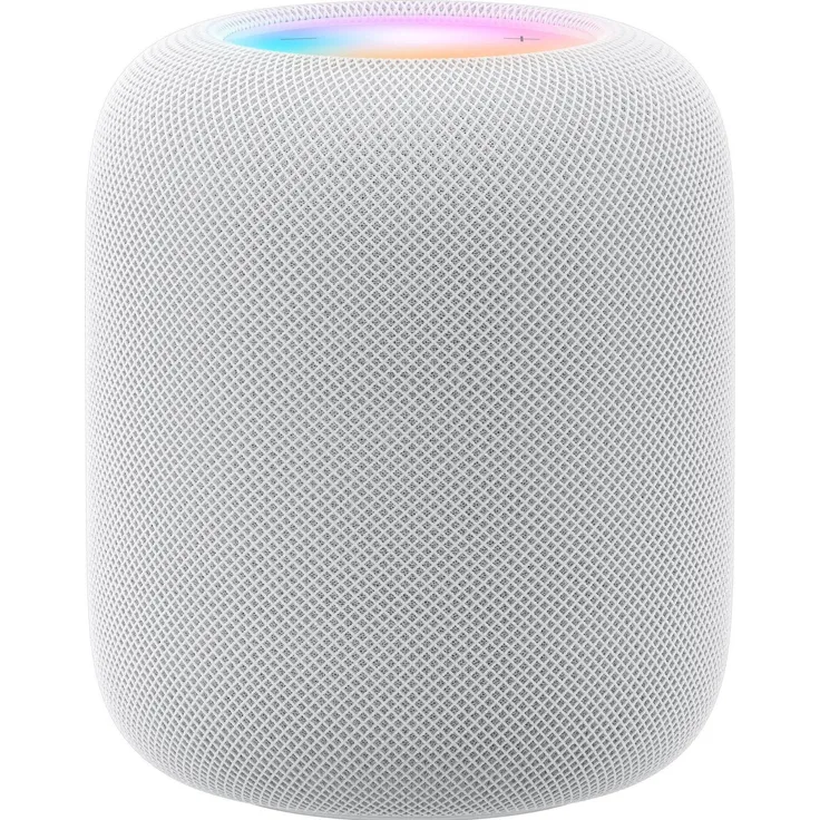 Apple HomePod 2nd Gen., Smart Speaker mit Siri, immersivem 3D Audio und leistungsstarkem Hi-Fi Klang, Weiss