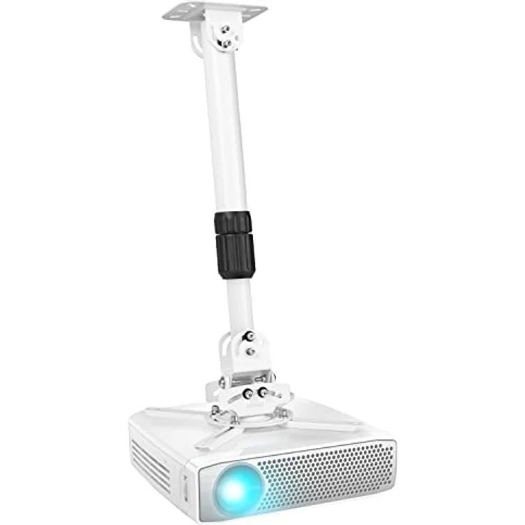 Duronic PB06XL Beamer Halterung | Projektor Deckenhalterung | Universal Wandhalterung | Halterung für Video-Projektor | drehbar und schwenkbar | Heimkino | Traglast bis zu 13,6 kg | 360° Rotation – Bild 1