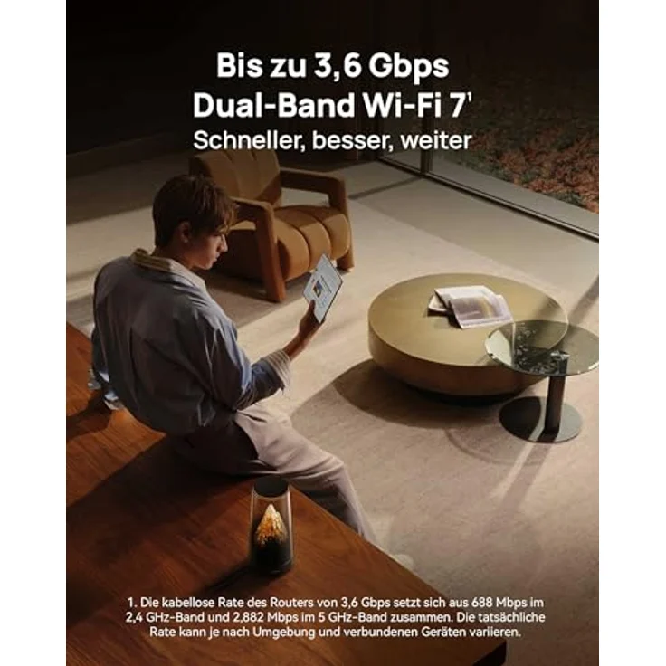 HUAWEI WiFi Mesh X3 Pro, Dual-Band Router mit Wi-Fi 7 BE 3600, nahtlosem Roaming, Kindersicherung, für 1–3 Zimmer, einfache Einrichtung, 30 Monate Garantie – Bild 5