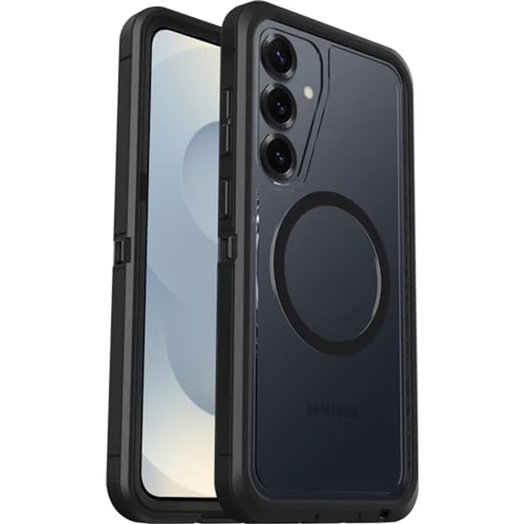 OtterBox Defender XT Clear mit Magneten, Smartphone Hülle für Samsung Galaxy S25+, Schwarz, Transparent, 7-facher Fallschutz, Qi2-Wireless-Ladefähigkeit, robustes Design – Bild 4