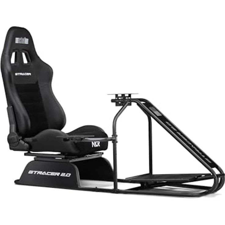 Next Level Racing GTRacer 2.0 Simulator Cockpit, ergonomischer GT-Rennsitz mit verstellbarer Pedalablage und integrierten Halterungen für Schalthebel und Handbremse – Bild 1