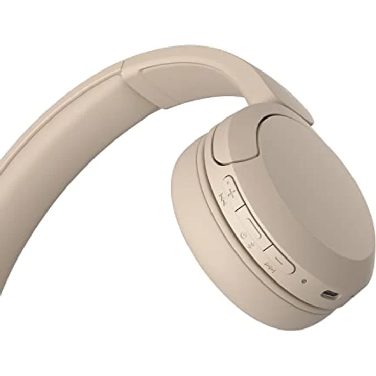 Sony WH-CH520 Kabellose Bluetooth-Kopfhörer - bis zu 50 Stunden Akkulaufzeit mit Schnellladefunktion, On-Ear-Modell - Beige – Bild 5