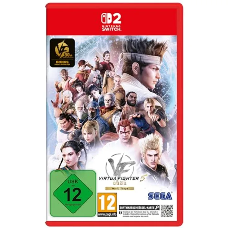 SEGA Virtua Fighter 5 R.E.V.O. World Stage 30th Anniversary Edition - Nintendo Switch 2, inklusive DLCs und „30. Geburtstag“ Inhalten