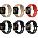 kwmobile 6X Sportarmband kompatibel mit Xiaomi Redmi Watch 2 Lite Armband - Großes Set Smartwatch Armband