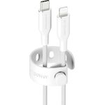 PanzerGlass Racing USB-C to Lightning Kabel, 1.20 m, Silber Weiss, USB 2.0, 60 W, Schnellladefunktion, bis zu 30.000 Biegungen