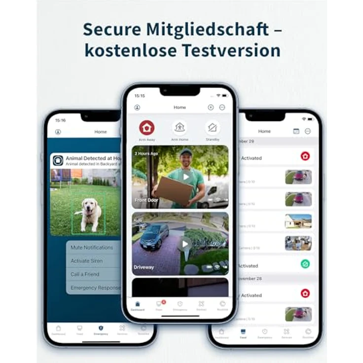 Arlo Essential 2 XL Überwachungskamera Aussen WLAN, Bis Zu 2 Jahre Schutz, Kabellos, 2K HD Video, Farbnachtsicht, Licht, Bewegungsmelder, Sirene, 2-Wege Audio + Arlo Secure Plan Testzeitraum, Weiß – Bild 3
