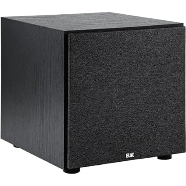 ELAC Debut 3.0 DS103 Subwoofer, 10'' Powered Subwoofer mit 100 W Verstärkerleistung und 29 Hz unterer Grenzfrequenz, edles schwarzes Design – Bild 3