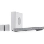 Teufel CINEBAR 11 Surround 4.1 Set - Soundbar Sound System mit Kabellose Rear-Speaker, Dolby Audio, Platzsparender T6 Subwoofer, Bluetooth aptX, HDMI CEC, 4K-Pass-Through - weiß - Preisvergleich