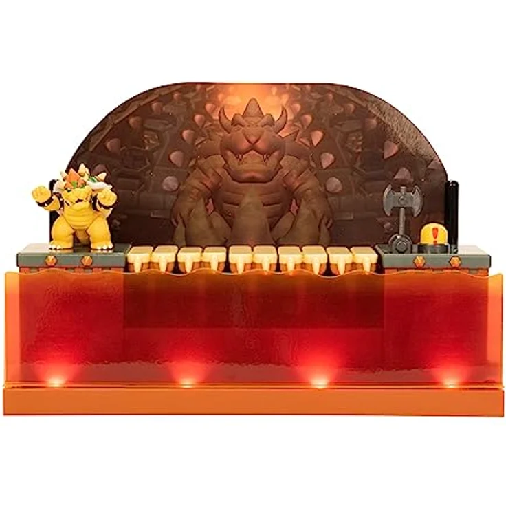 Nintendo Super Mario Deluxe Spielset - 6cm Bowser Playset – Bild 2