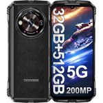 DOOGEE V30 Pro 5G Outdoor Smartphone (2024), 32GB RAM+512GB ROM Outdoor Handy Ohne Vertrag Android 13, 10800mAh(33W) Baustellenhandy, 200MP+24MP Nachtsicht, 6.58”FHD+ 120Hz /IP68/ IP69K/ Dual SIM/NFC