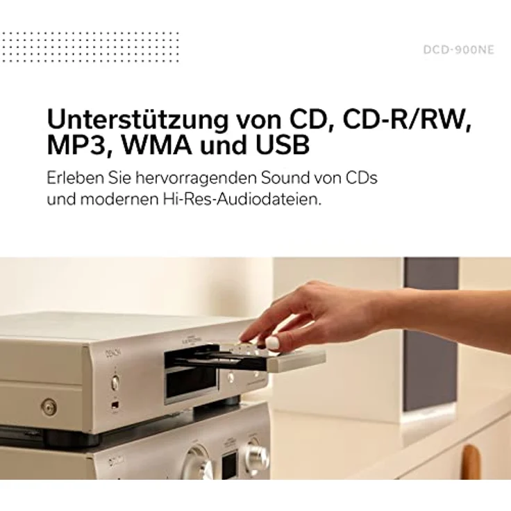 Denon DCD-900NE CD-Player mit Advanced AL32 Processing Plus, USB-Anschluss, und Hi-Res-Audio-Unterstützung – Bild 2
