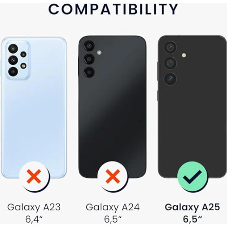 kwmobile Case kompatibel mit Samsung Galaxy A25, Silikon Schutzhülle metallisch schimmernd in Metallic Brombeere – Bild 2