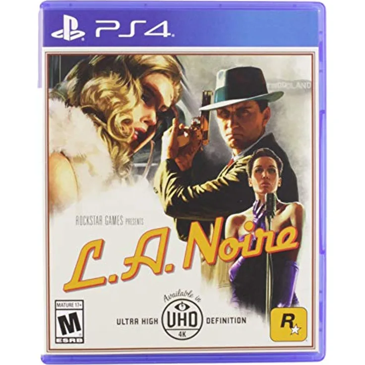 Rockstar Games L.A. NOIRE, PS4-Spiel in 1080p und 4K für PS4 Pro, inkl. DLCs und Sammlerstücke