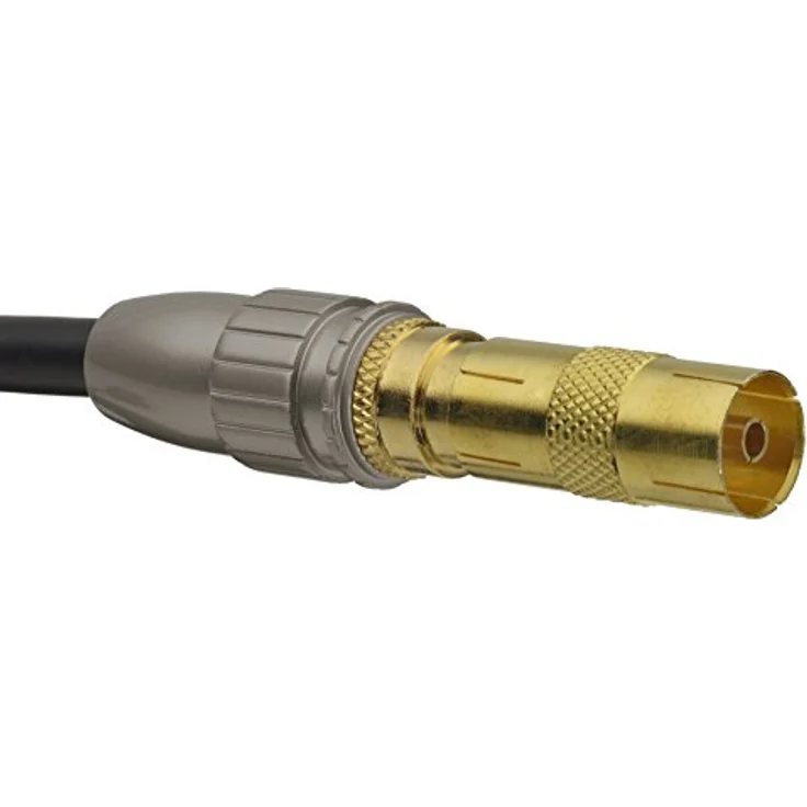 aricona HDTV Antennenkabel – Audio Koaxialkabel mit Adapter für Receiver und Fernseher / 5 Meter – Bild 4