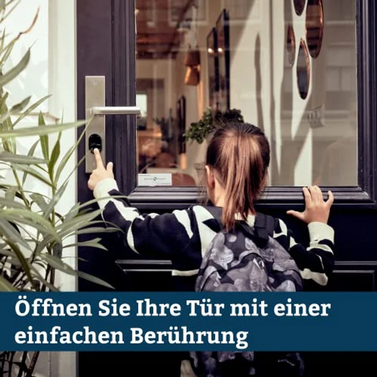 LOQED Smart Home Türschloss - Elektronisches Türschloss Haustür - 256 bit Verschlüsselung - Smart Lock Türschloss Elektrisch mit Fingerdruck Öffnen + Smartphone App - Smartes Türschloss Elektrisch – Bild 3