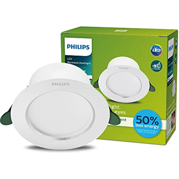 Philips Diamond Cut Ultra Effizient Gen. 2 6.5W, 150cm, 4000K, 1050 Lumen, warmweiß - Smarte Deckenbeleuchtung mit Energieklasse B – Bild 1