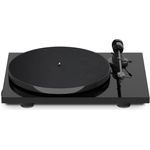 Pro-Ject E1 BT, Plug & Play Einsteiger Plattenspieler mit OM5e System, BT Sender, schaltbarer Phono Vorstufe und elektronischer Geschwindigkeitsänderung (Schwarz)