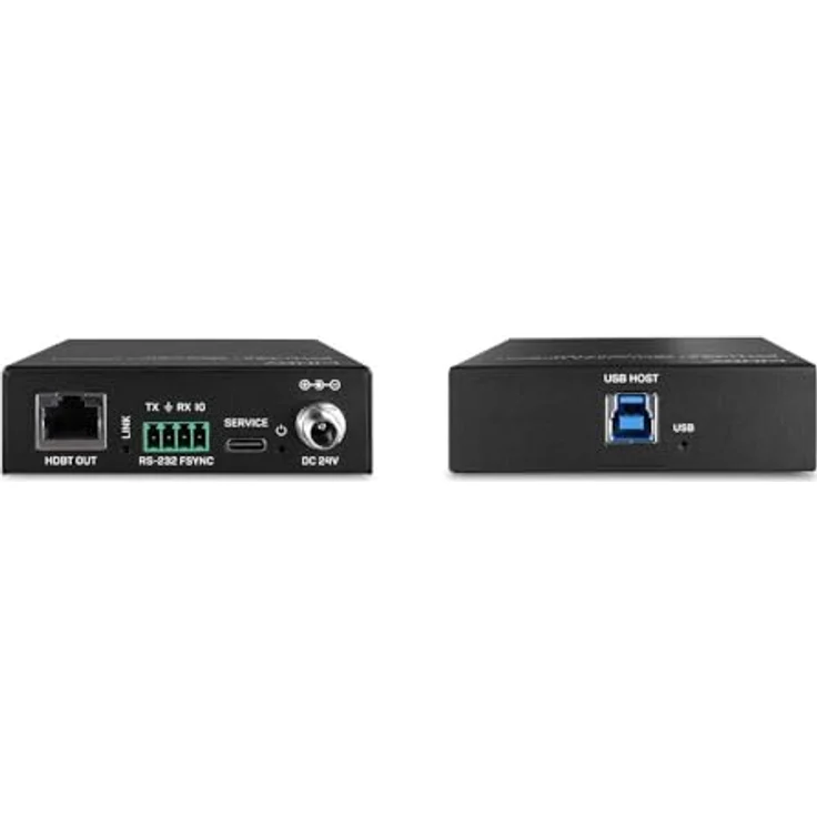 Lindy 100m USB 3.2 Gen 1 Cat.6A HDBaseT Extender, KVM Switch mit Power over Cable, Schwarz – Bild 2
