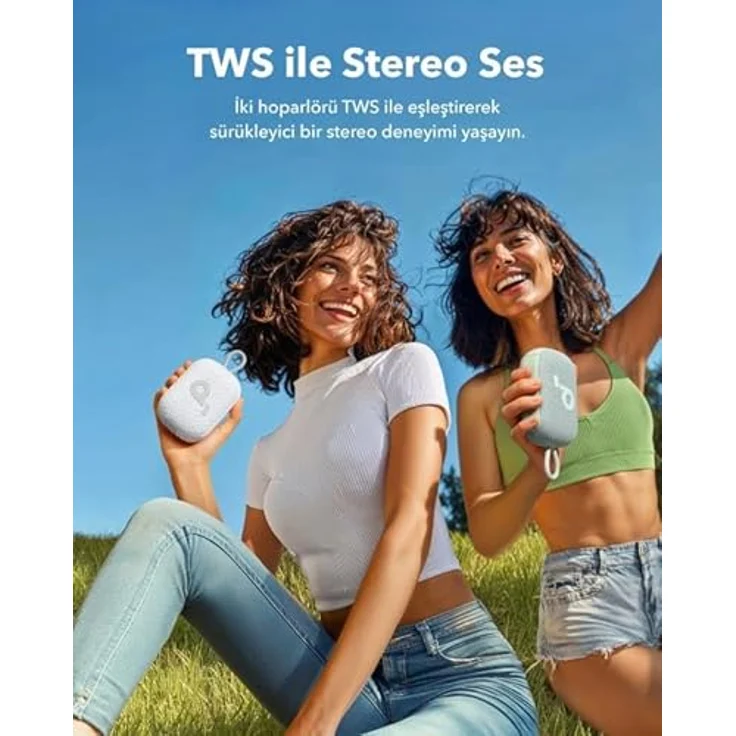 soundcore Select 4 Go, Bluetooth Lautsprecher mit 20 Stunden Akkulaufzeit, Akkubetrieb, weiss – Bild 6