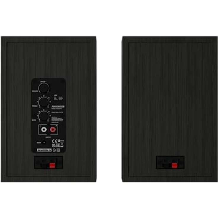 Genesis Arsen 302BT, Bluetooth Lautsprecher 2.0 mit 20W RMS, MDF Holzgehäuse, Bassreflex, Höhen- & Lautstärkeregler, AUX Line-In, Schwarz – Bild 5