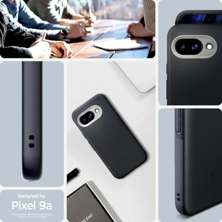 Spigen Nano Pop MagFit Hülle für Google Pixel 9a, Kompatibel mit MagSafe -Black Sesame, Integriertes Magnet zum Festhalten des kabellosen Ladegeräts – Bild 2