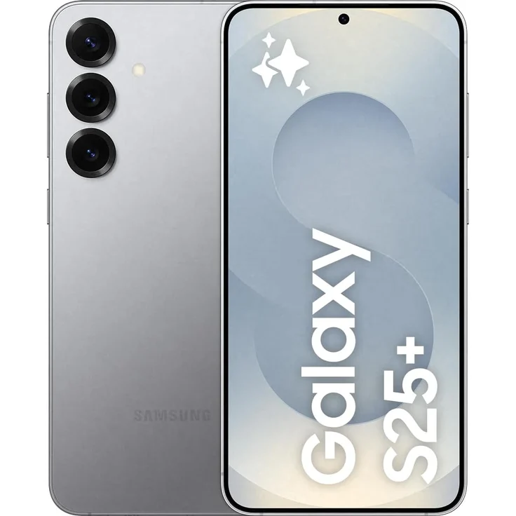 Samsung Galaxy S25+ AI Smartphone, Android-Handy ohne Vertrag, 12 GB RAM, 256 GB Speicher, Silver Shadow – Bild 1