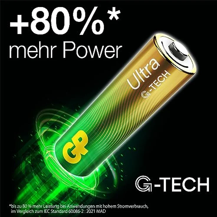 AA Batterie GP Ultra Alkaline 1,5V, 12 Stück – Bild 2