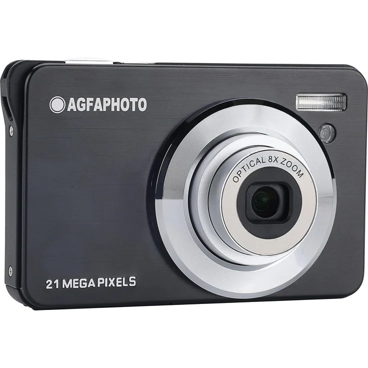 AgfaPhoto Realishot DC8300, 8 MP Kompaktkamera mit 8x Zoom, Full HD, Schwarz (Versandkostenfrei)