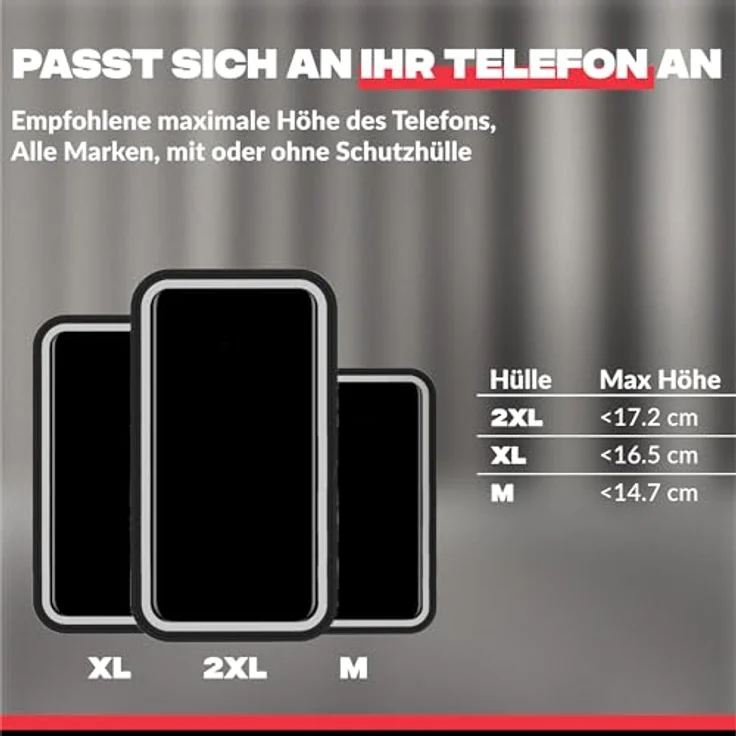Shapeheart Telefonhalterung für Fahrradgabel, abnehmbare magnetische Hülle, schwarz, einfache Installation, optimierte Kompatibilität für Smartphones – Bild 5