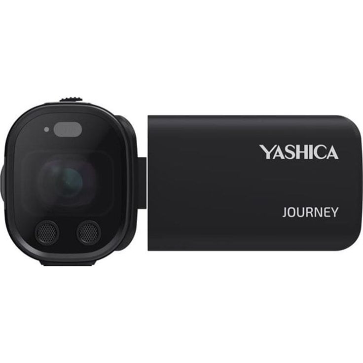 Yashica Journey Camcorder Video Camera - 4K Videoaufzeichnung, 115° Weitwinkel, Klappdisplay, Schwarz