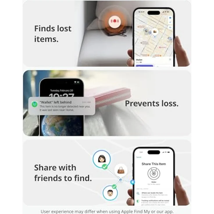 SWITCHBOT Geldbörsen Tracker-Karte, Schwarz, ultradünnes Design, IP67 wasserdicht, bis zu 3 Jahre Akkulaufzeit, kompatibel mit Apple Find My, AES-128 Verschlüsselung – Bild 4