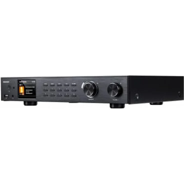 Noxon A 571 schwarz, Internetradio, DAB+, UKW Tuner, Spotify, Bluetooth, USB, LAN + WLAN – Bild 3