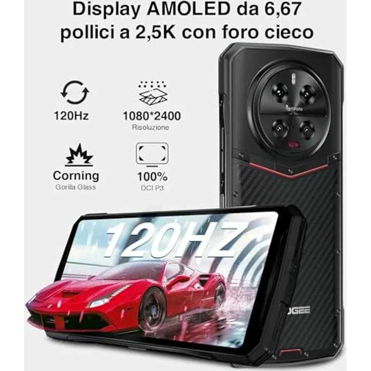 DOOGEE DK10 Smartphone (6.6 Zoll, 512 GB Speicherplatz, Android 13 50MP+64MP 32GB RAM+512GB ROM Dimensity 8020 Octa-Core) – Bild 2