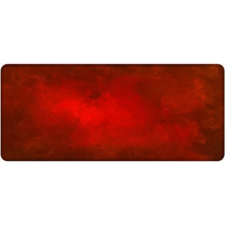 Silent Monsters Mauspad XXL 900 x 400 mm, großes rotes Mousepad mit vernähtem Rand, rutschfest & leise, ideal für Gaming und Büro, kompatibel mit allen Mausarten – Bild 1