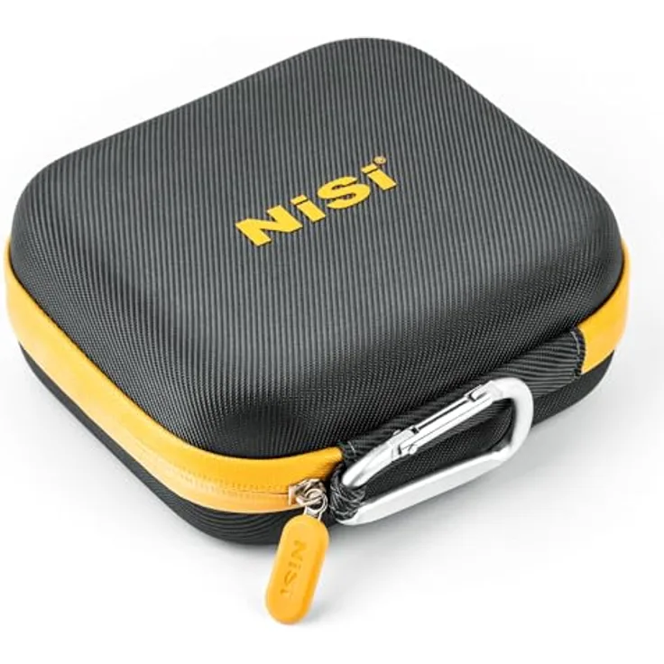 NiSi Großer runder Filterbehälter Version II – Hartschale, 8 Schlitz-Filtertasche für Rundlinsenfilter bis 95 mm – wasserdicht, stoßfest, staubdicht, mit Mikrofaser ausgekleidete Taschen,