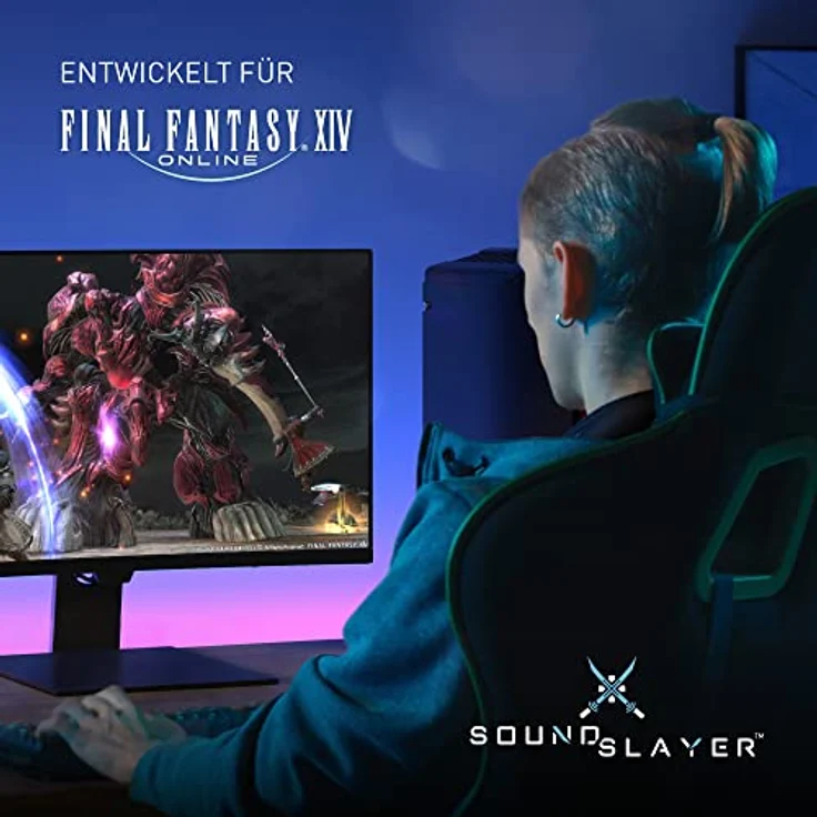 Panasonic SC-GN01E-FF Gaming Nackenlautsprecher, Limited Edition mit eingebautem Mikrofon, USB und Licht, schwarz – Bild 6